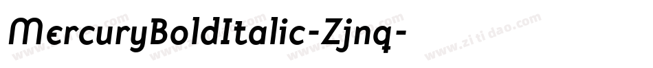 MercuryBoldItalic-Zjnq字体转换