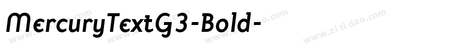 MercuryTextG3-Bold字体转换