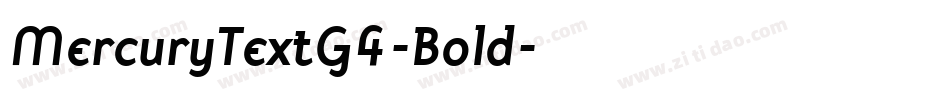 MercuryTextG4-Bold字体转换