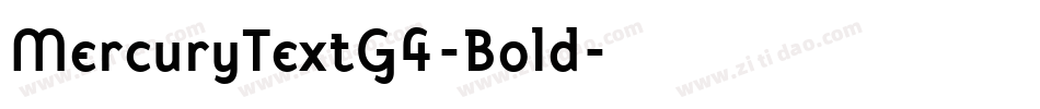 MercuryTextG4-Bold字体转换