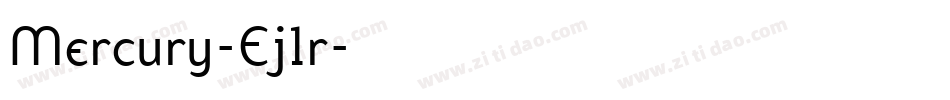 Mercury-Ej1r字体转换