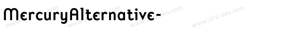 MercuryAlternative字体转换
