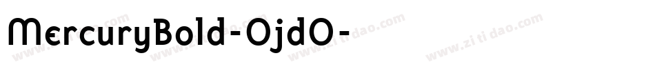 MercuryBold-OjdO字体转换