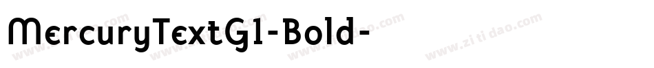 MercuryTextG1-Bold字体转换