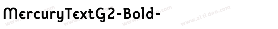 MercuryTextG2-Bold字体转换