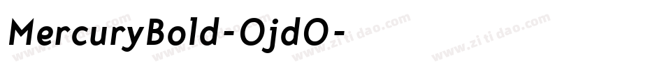 MercuryBold-OjdO字体转换