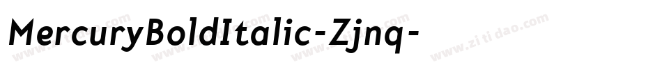 MercuryBoldItalic-Zjnq字体转换