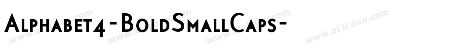 Alphabet4-BoldSmallCaps字体转换