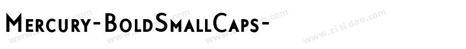Mercury-BoldSmallCaps字体转换