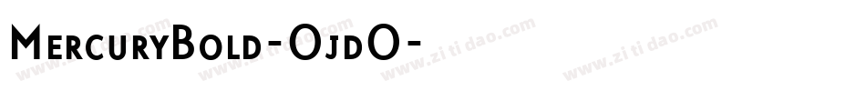 MercuryBold-OjdO字体转换