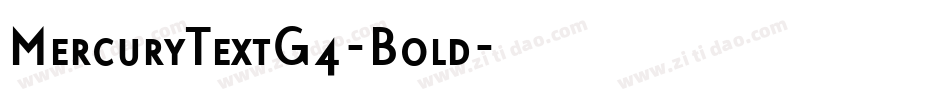 MercuryTextG4-Bold字体转换