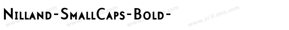 Nilland-SmallCaps-Bold字体转换