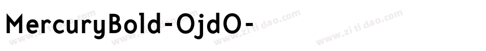 MercuryBold-OjdO字体转换