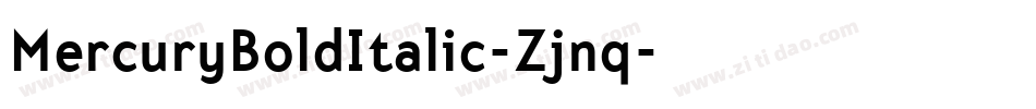 MercuryBoldItalic-Zjnq字体转换