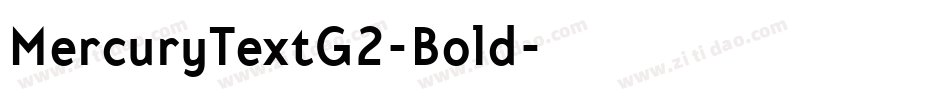 MercuryTextG2-Bold字体转换