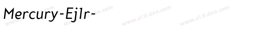 Mercury-Ej1r字体转换