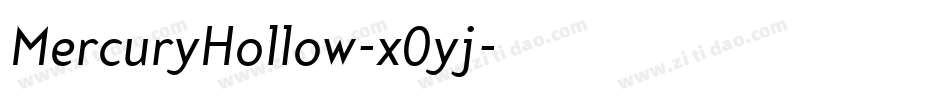 MercuryHollow-x0yj字体转换