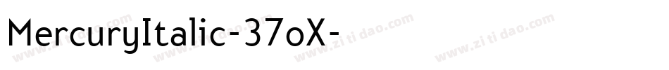 MercuryItalic-37oX字体转换