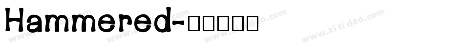 Hammered字体转换