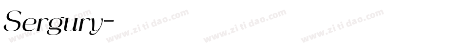 Sergury字体转换