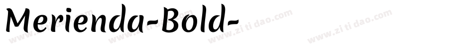 Merienda-Bold字体转换