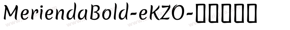 MeriendaBold-eKZO字体转换