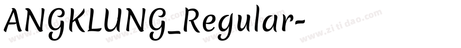 ANGKLUNG_Regular字体转换