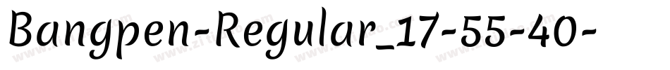 Bangpen-Regular_17-55-40字体转换