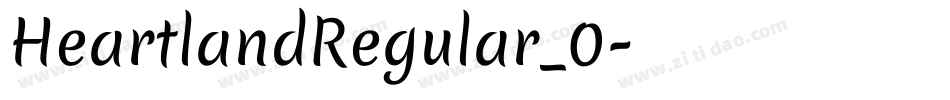HeartlandRegular_0字体转换