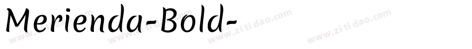 Merienda-Bold字体转换