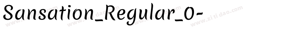 Sansation_Regular_0字体转换