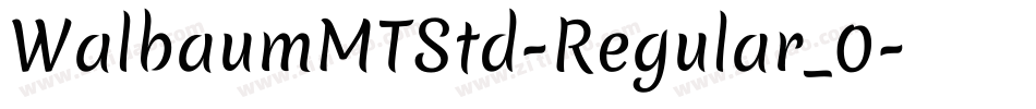 WalbaumMTStd-Regular_0字体转换