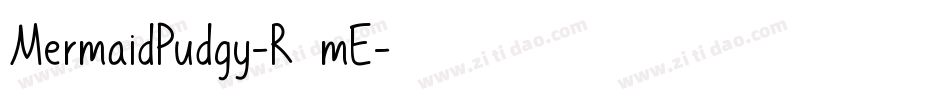 MermaidPudgy-R0mE字体转换