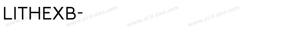 LITHEXB字体转换