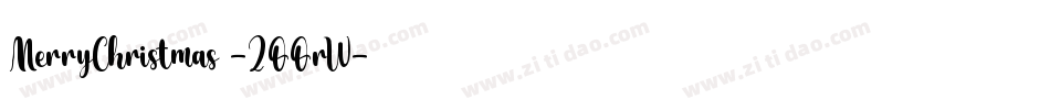 MerryChristmas-2OOrW字体转换