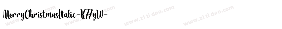 MerryChristmasItalic-K77yW字体转换 MerryChristmasItalic-K77yW字体转换