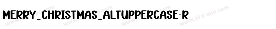Merry_Christmas_AltUppercase-Regular字体转换