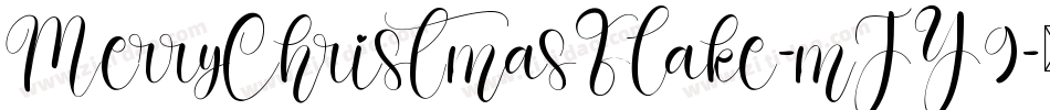 MerryChristmasFlake-mJY9字体转换