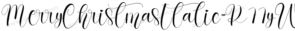 MerryChristmasItalic-K77yW字体转换 MerryChristmasItalic-K77yW字体转换
