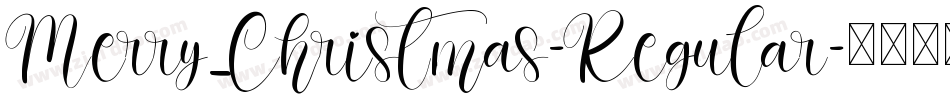 Merry_Christmas-Regular字体转换