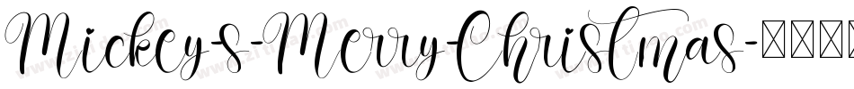 Mickey-s-Merry-Christmas字体转换
