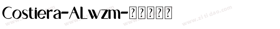Costiera-ALwzm字体转换