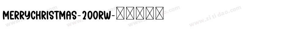 MerryChristmas-2OOrW字体转换
