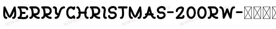 MerryChristmas-2OOrW字体转换