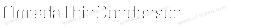 ArmadaThinCondensed字体转换