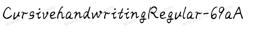 CursivehandwritingRegular-69aA字体转换