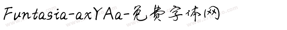 Funtasia-axYAa字体转换