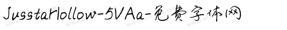 JusstaHollow-5VAa字体转换