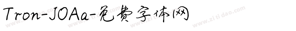 Tron-JOAa字体转换