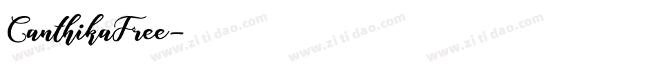 CanthikaFree字体转换